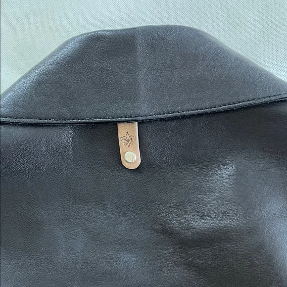 Mackage Black Leather Biker Jacket - Picture 8 of 8